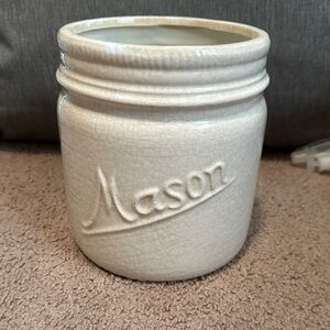 Mason Cream Ceramic Kitchen Jar